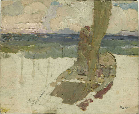 Езучевский Михаил Дмитриевич. Двухсторонний этюд из серии «Гребцы»